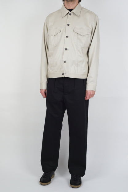 SUNNYSIDERS_FUJITO_Fujito - 2 Tuck Trousers, Black_Trousers