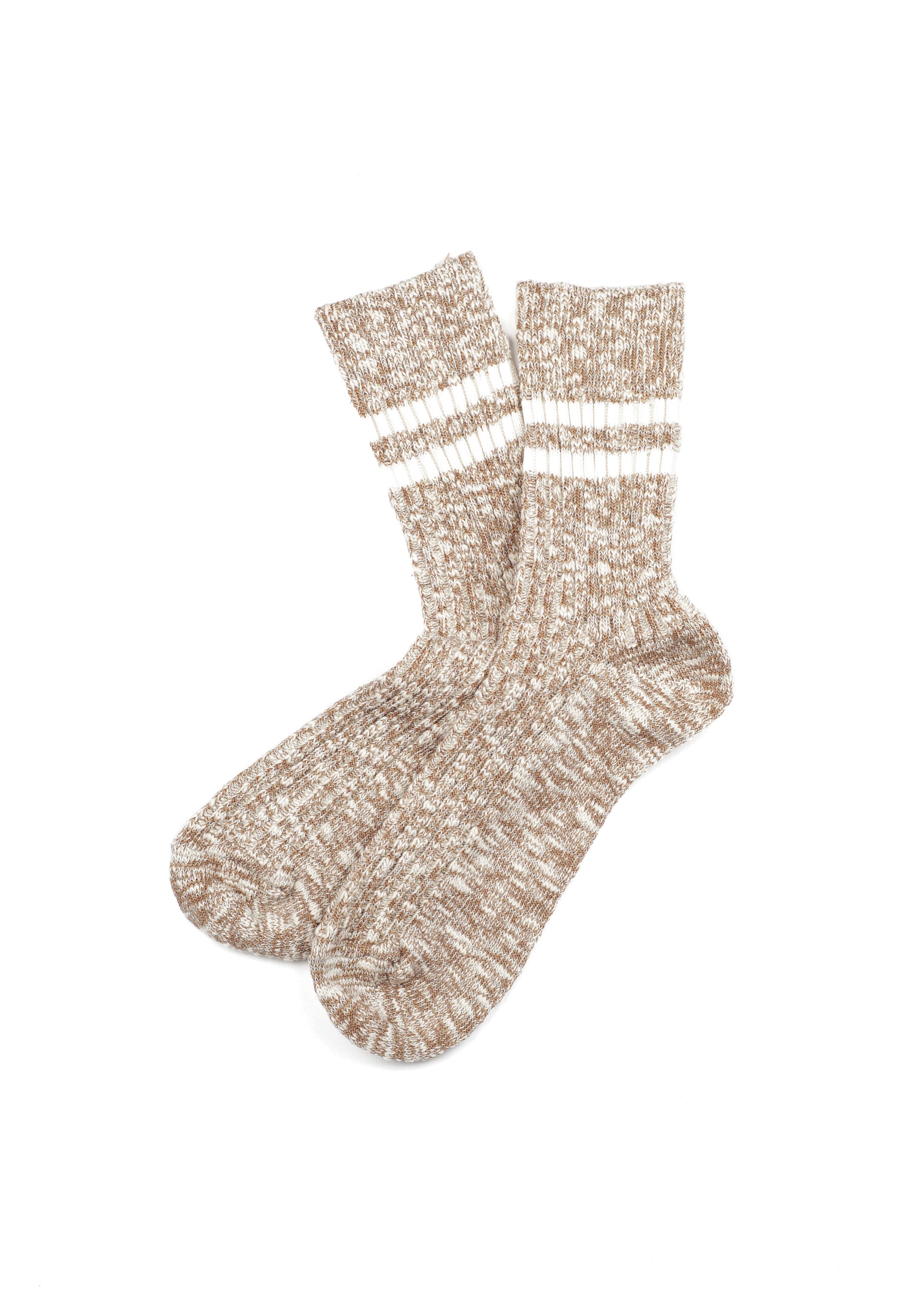 SUNNYSIDERS_ROTOTO_Rototo - Slub Stripe Socks, Coffee_Socks