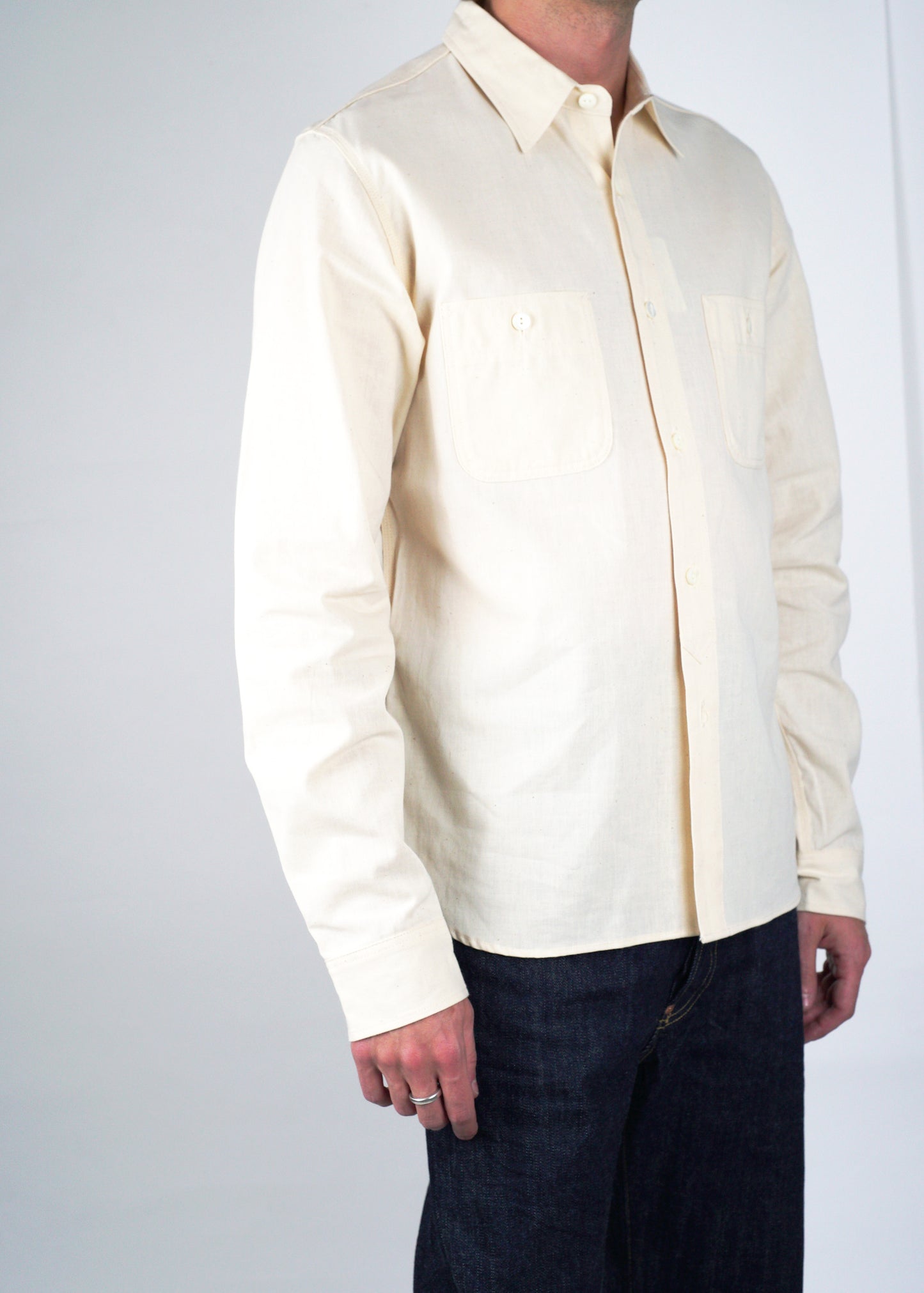Big John - Selvedge Work Shirt, Natural