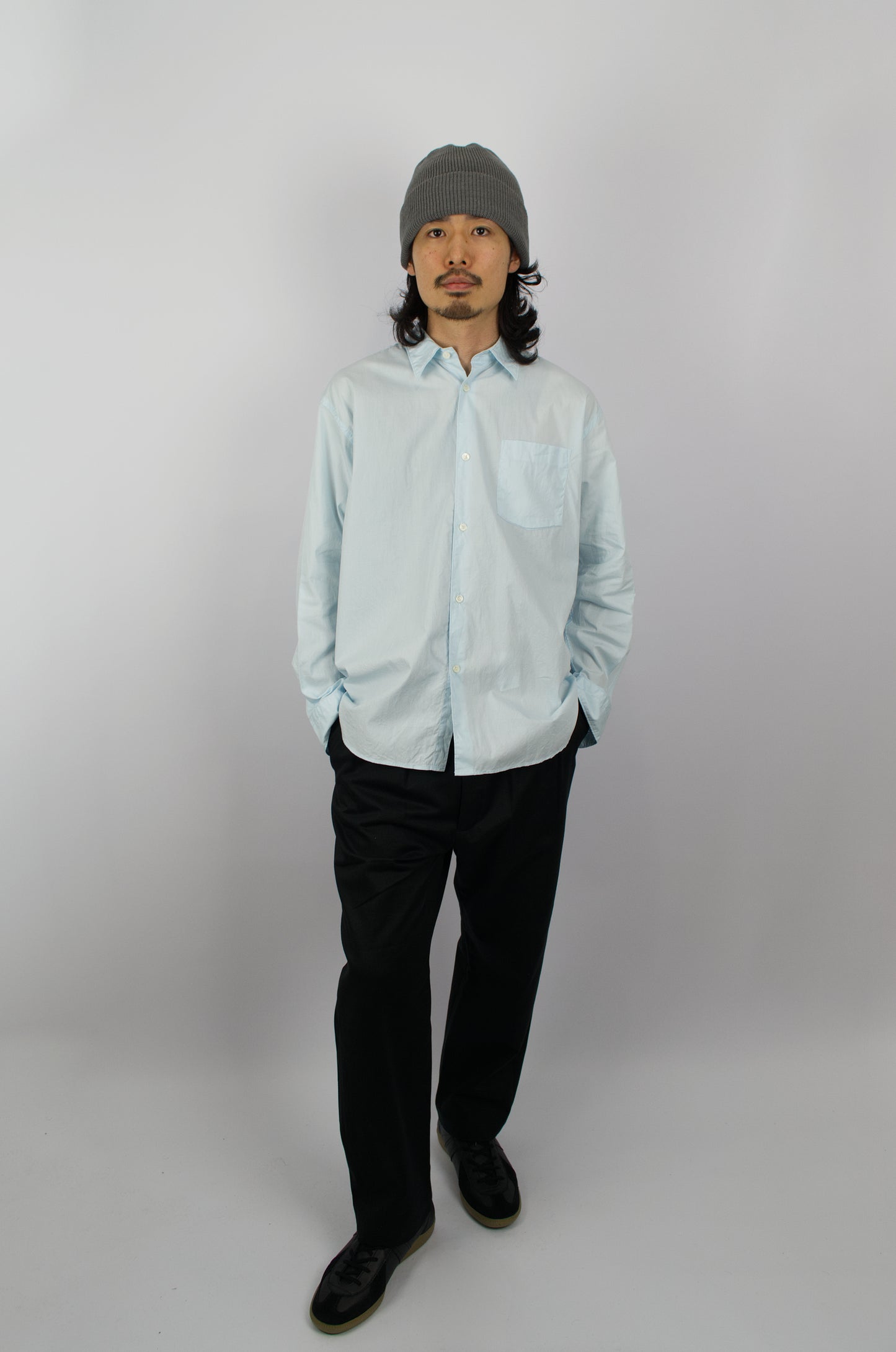 Fujito - Big Sleeve Shirt, Aqua Marine