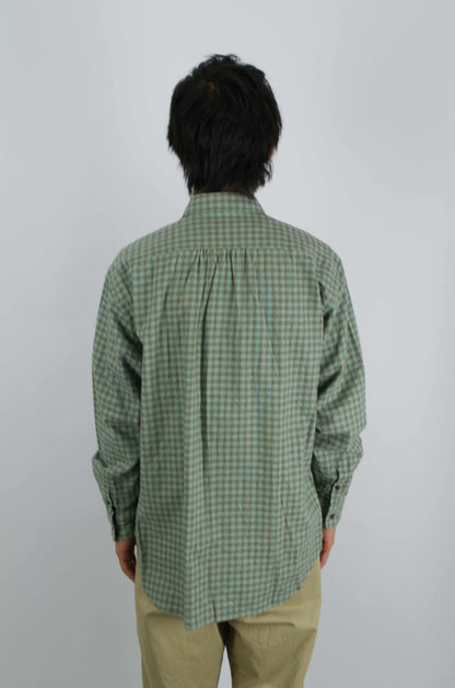 Fujito - Big Sleeve Shirt, Green Check
