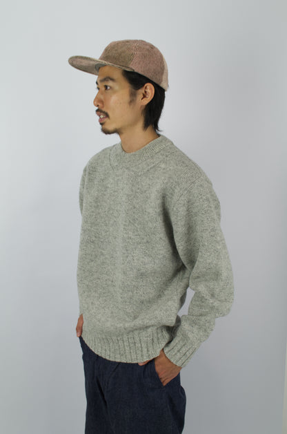 Fujito - Crew Neck Sweater, Light Grey