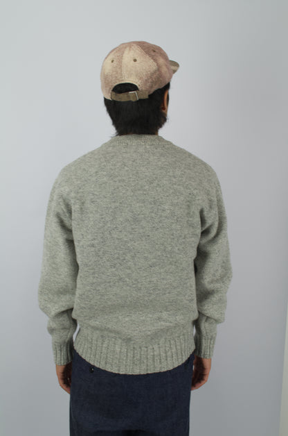 Fujito - Crew Neck Sweater, Light Grey