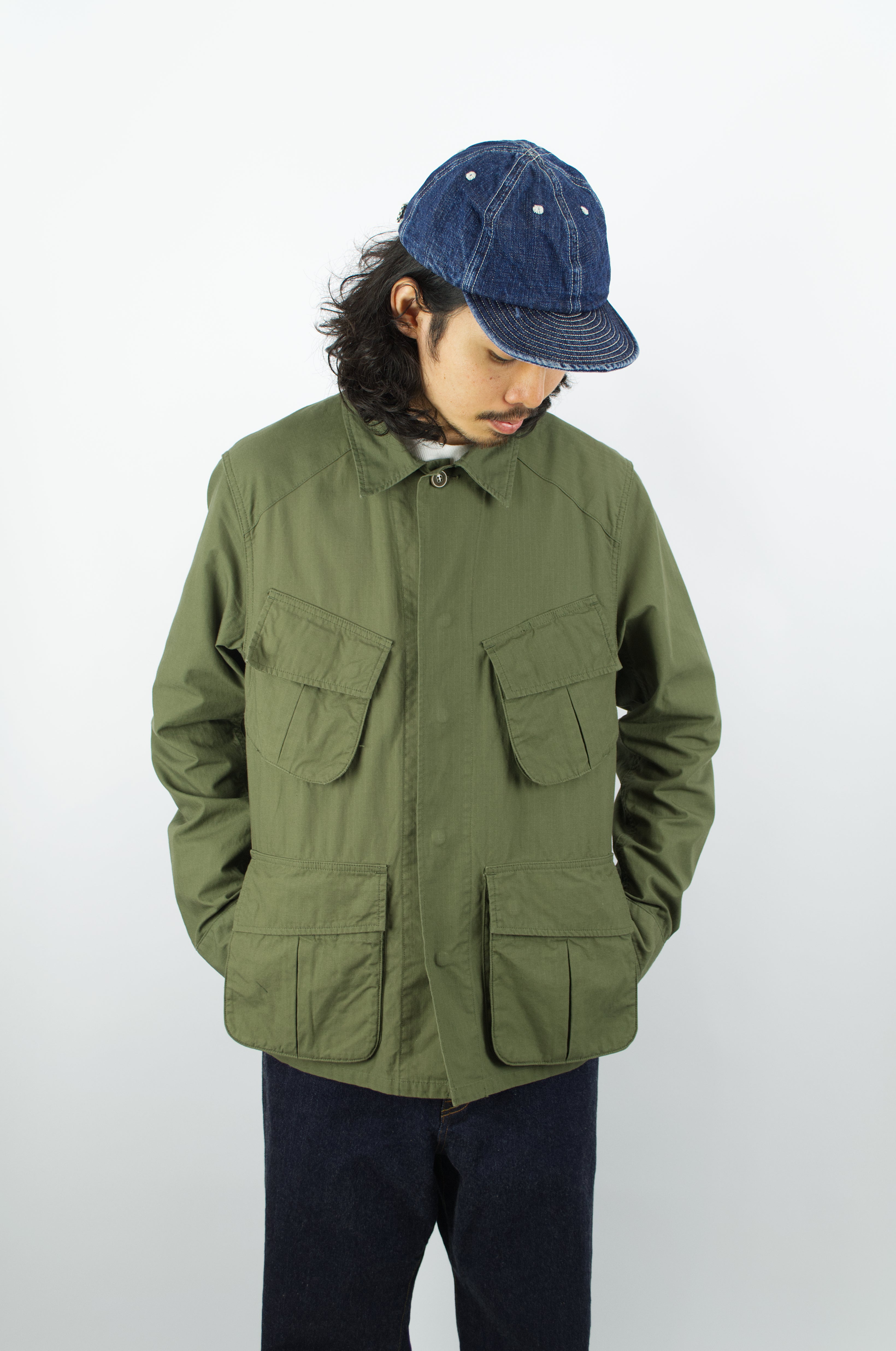 Fujito - Jungle Fatigue Jacket, Olive Green – SUNNYSIDERS Fujito - Jungle Fatigue Jacket, Olive Green – SUNNYSIDERS