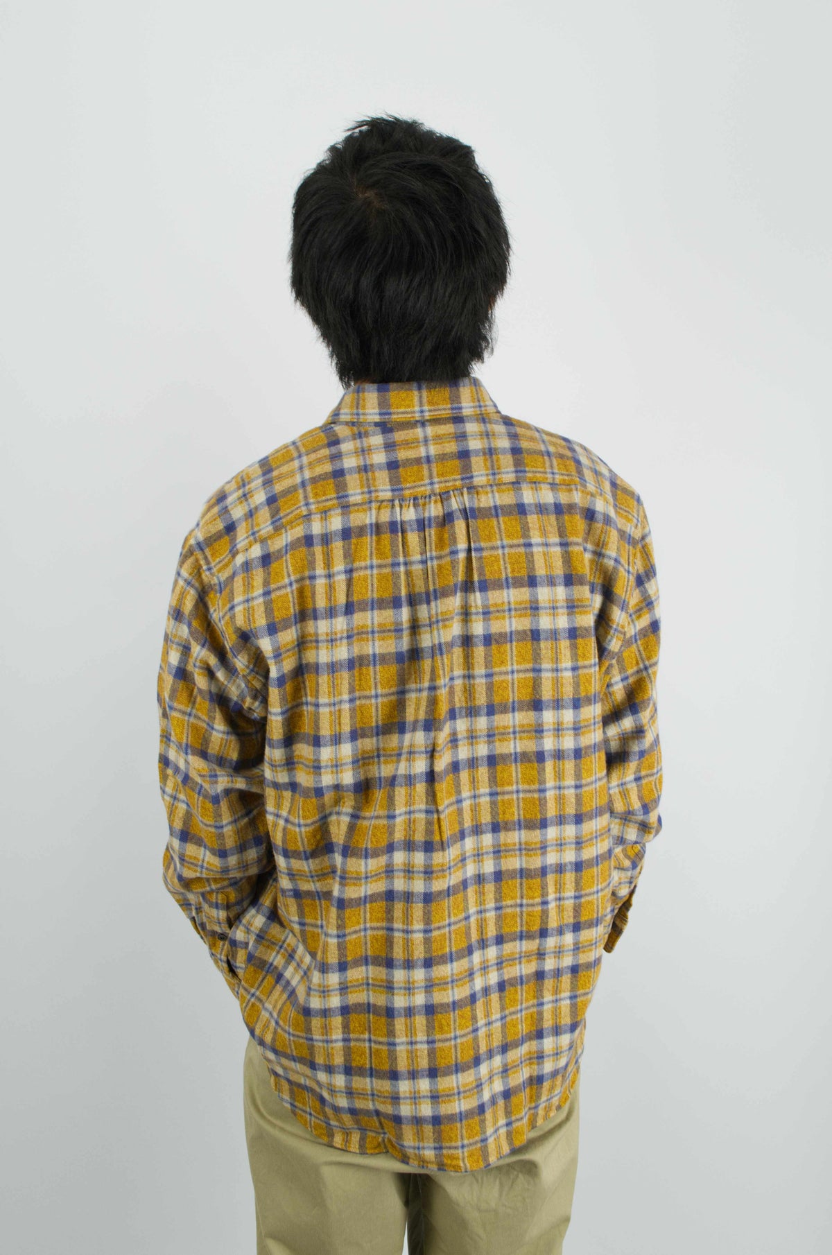 Fujito - Big Sleeve Shirt, Orange Check