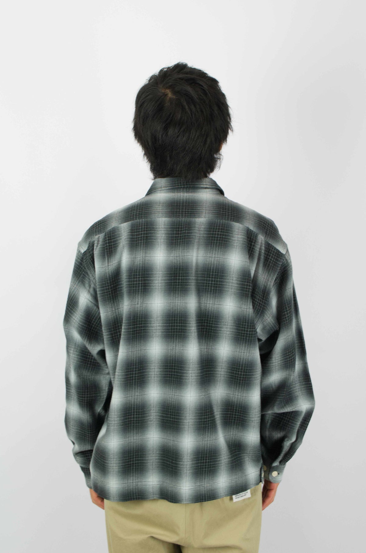 SUNNYSIDERS_H.UNIT_H.Unit - Indigo Checked Work Shirt, Black_Shirts