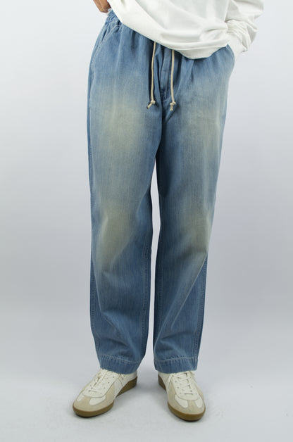 H.Unit - Easy Pants, Washed Denim