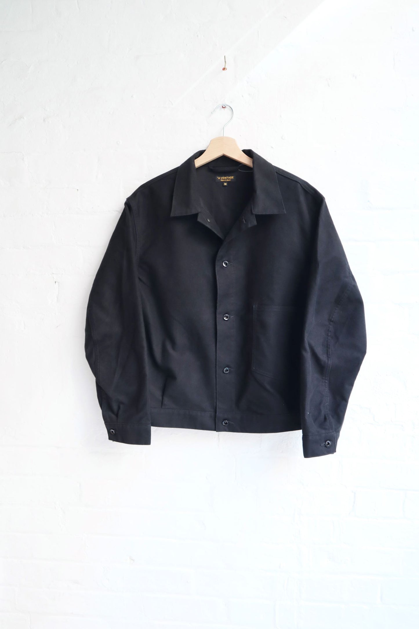 *A Vontade - Coal Mine Blouse, Black Moleskin
