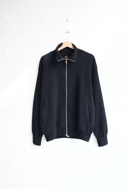 *A Vontade - Waffle Drivers Zip-Through, Black