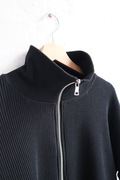 *A Vontade - Waffle Drivers Zip-Through, Black