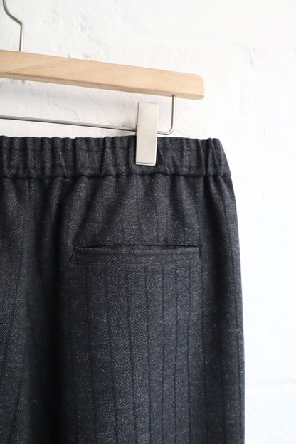 Sunnysiders - Wool Lounge Pants, Charcoal Stripe