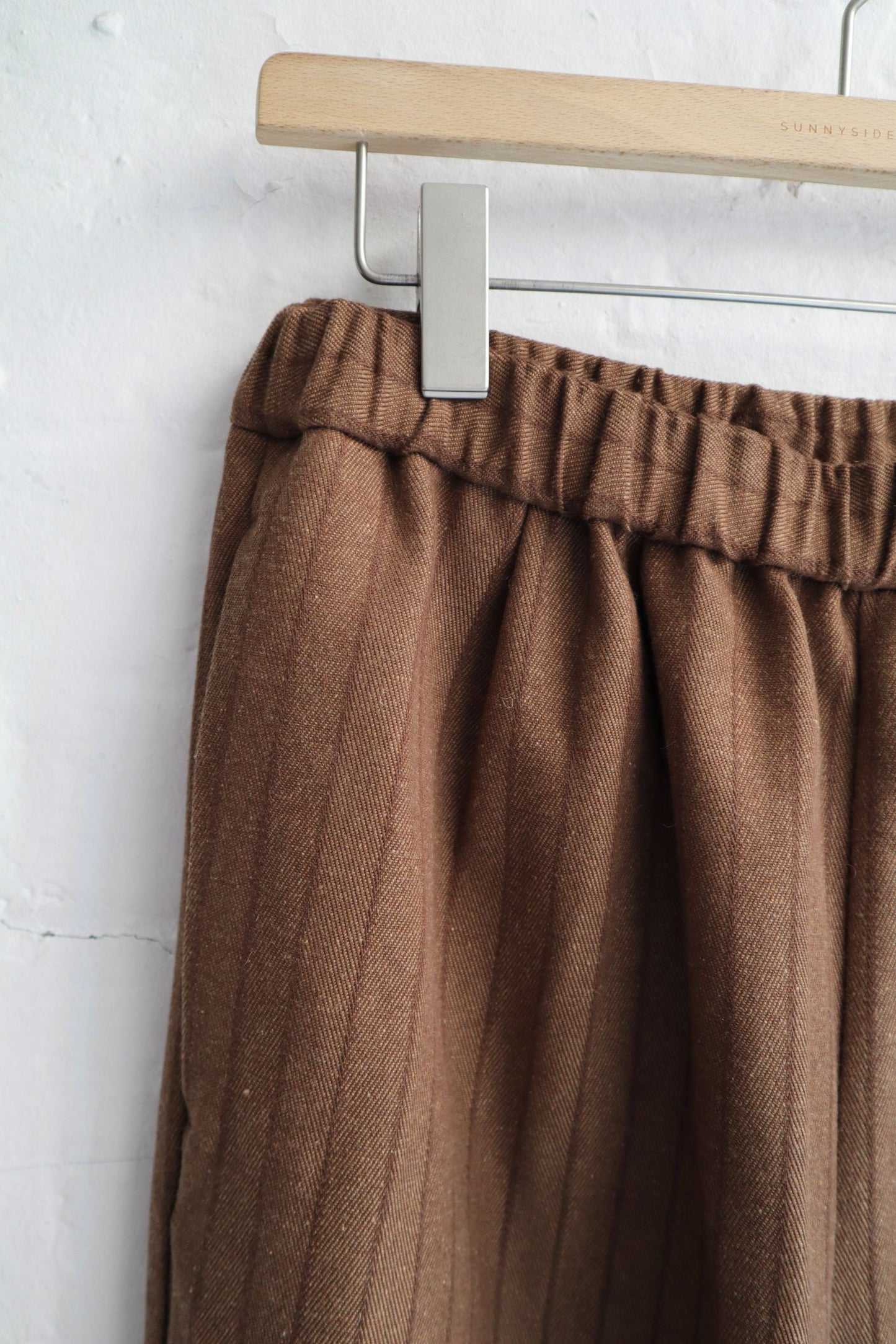 Sunnysiders - Wool Lounge Pants, Brown Stripe