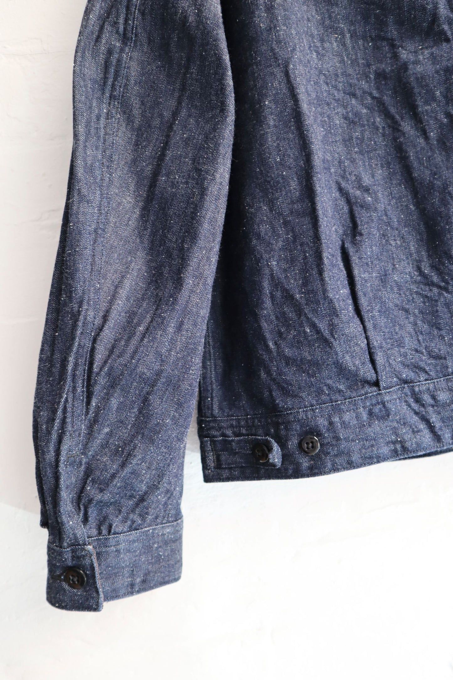 *A Vontade - Cord Collar Zip Work Jacket, Indigo