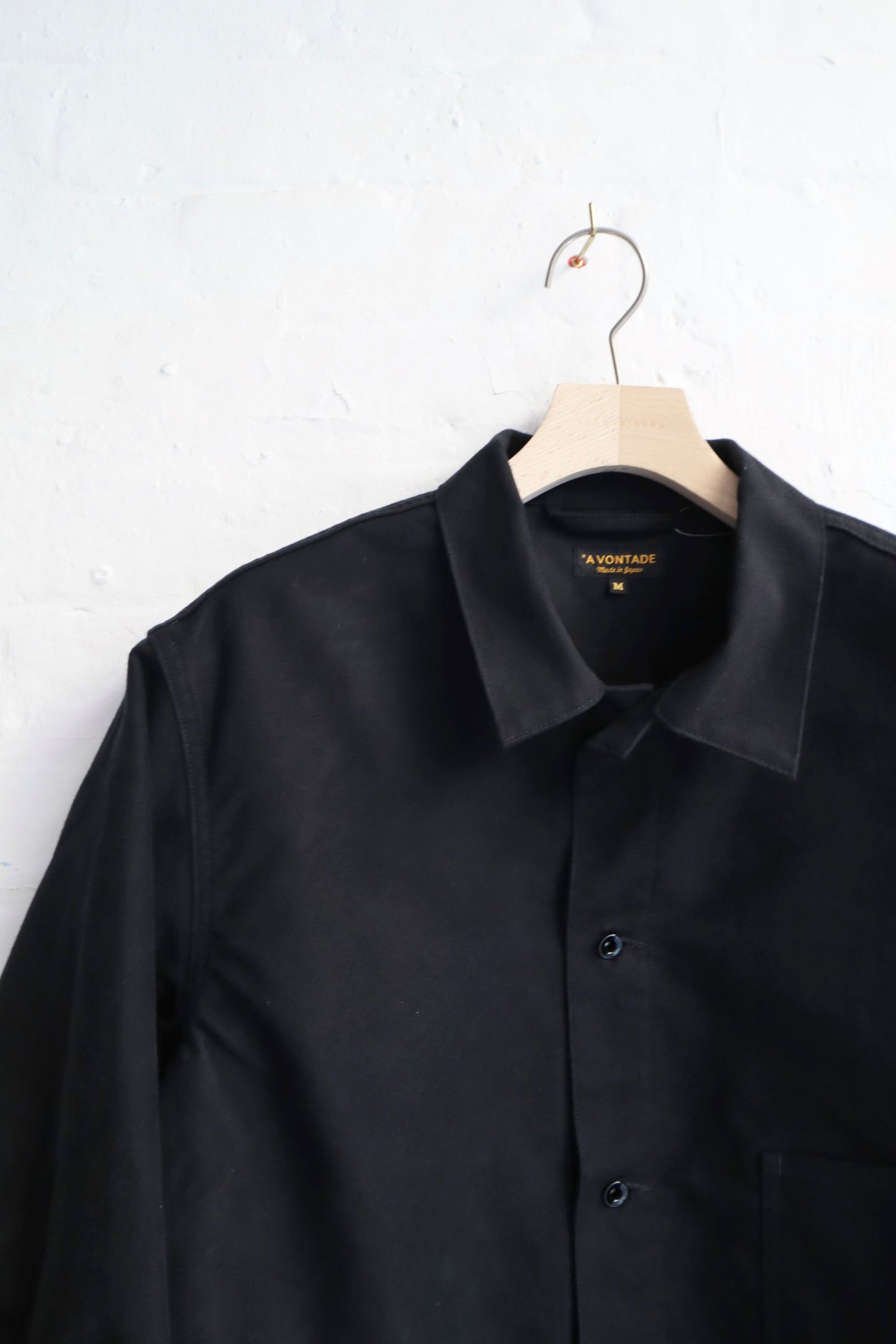 *A Vontade - Coal Mine Blouse, Black Moleskin