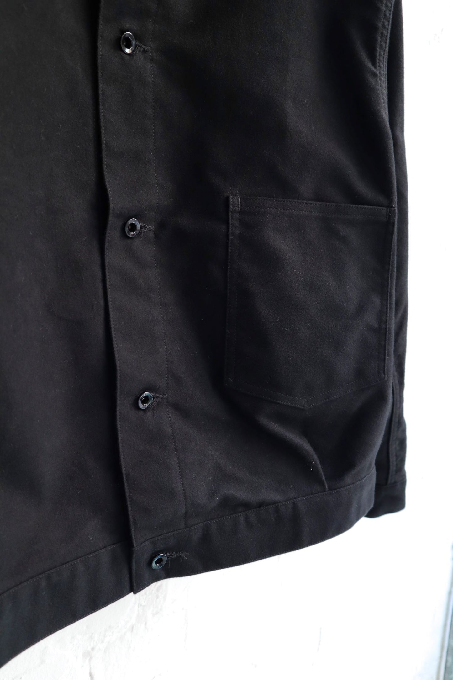 *A Vontade - Coal Mine Blouse, Black Moleskin