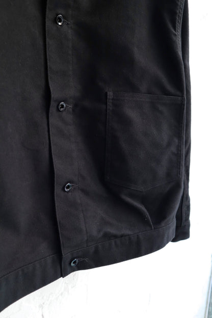 *A Vontade - Coal Mine Blouse, Black Moleskin