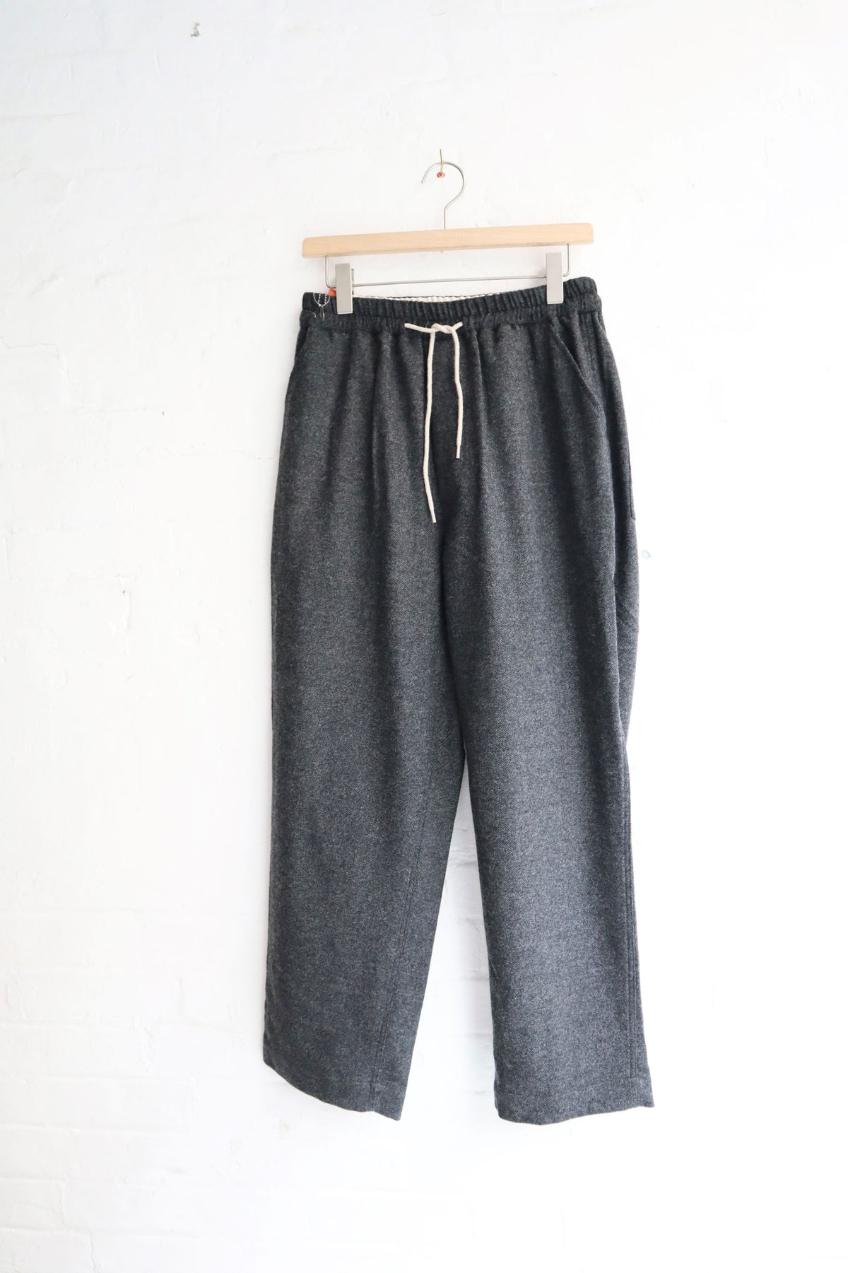 H.Unit - Wool Easy Pants, Black