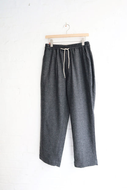 H.Unit - Wool Easy Pants, Black