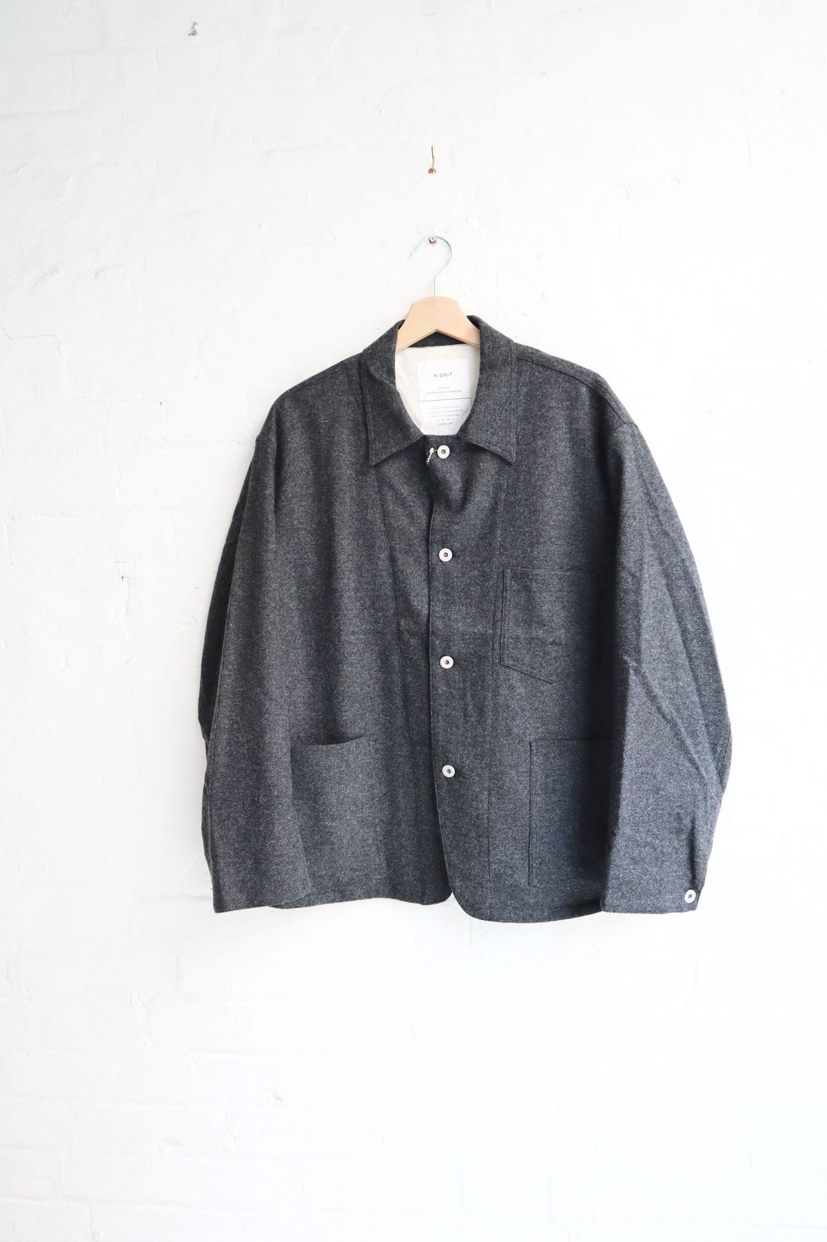 H.Unit - Coverall Jacket, Black Wool