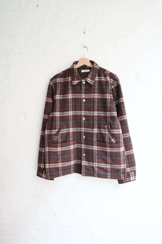 SUNNYSIDERS_FUJITO_Fujito - CPO Jacket, Brown Check_Coats & Jackets