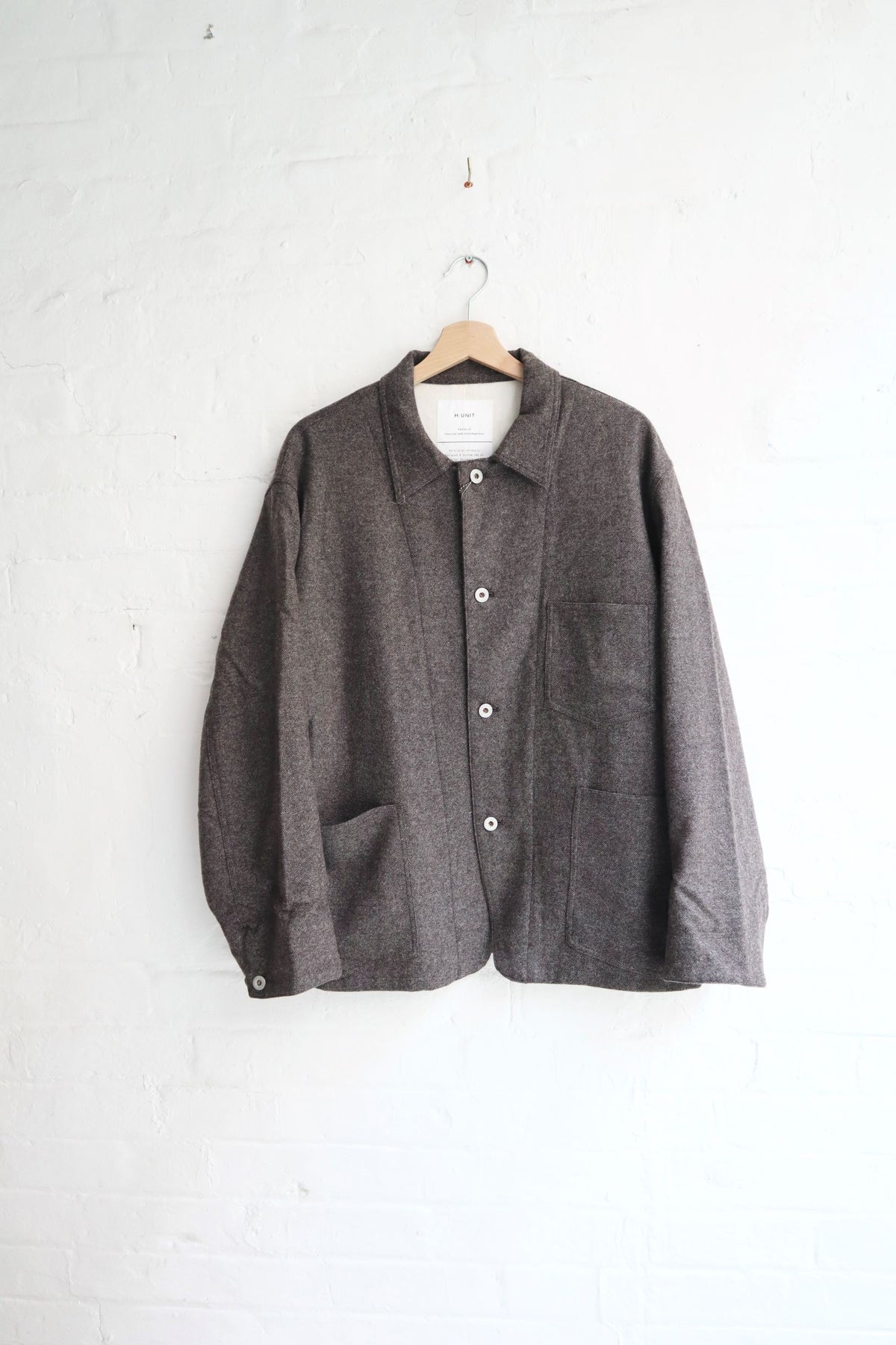 H.Unit - Coverall Jacket, Brown Wool