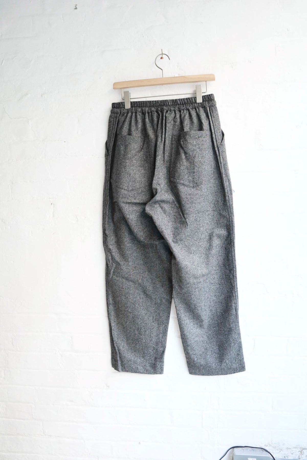 H.Unit - Wool Easy Pants, Gray