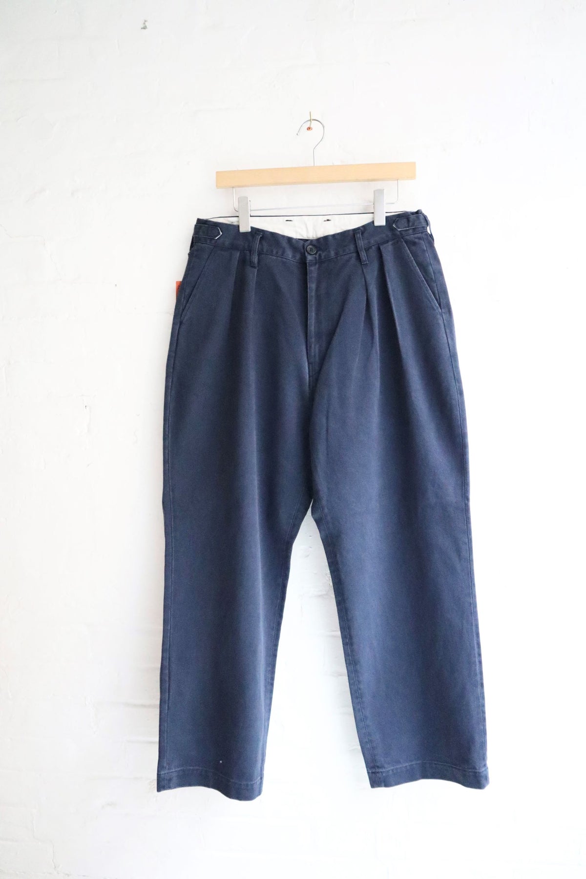 H.Unit - 2 Tuck Trousers, Navy Drill