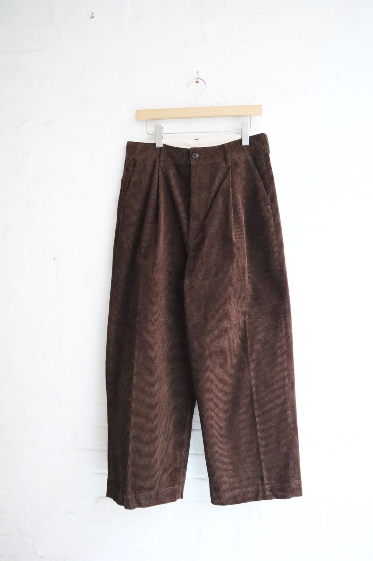 H.Unit - Crown Size Trouser, Brown Corduroy