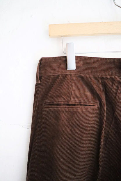 H.Unit - Crown Size Trouser, Brown Corduroy