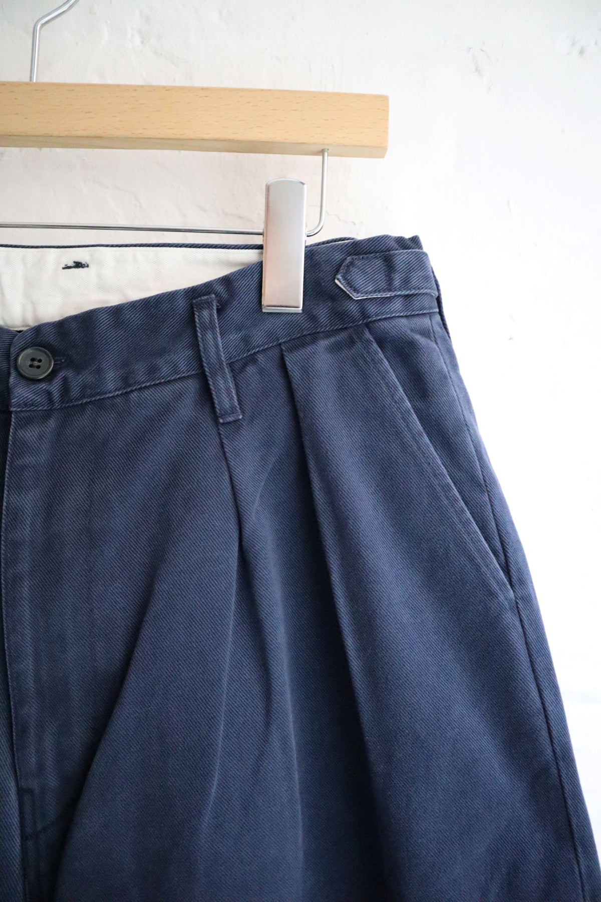 H.Unit - 2 Tuck Trousers, Navy Drill