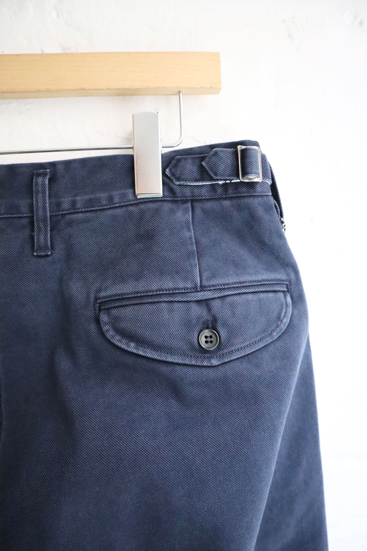 H.Unit - 2 Tuck Trousers, Navy Drill