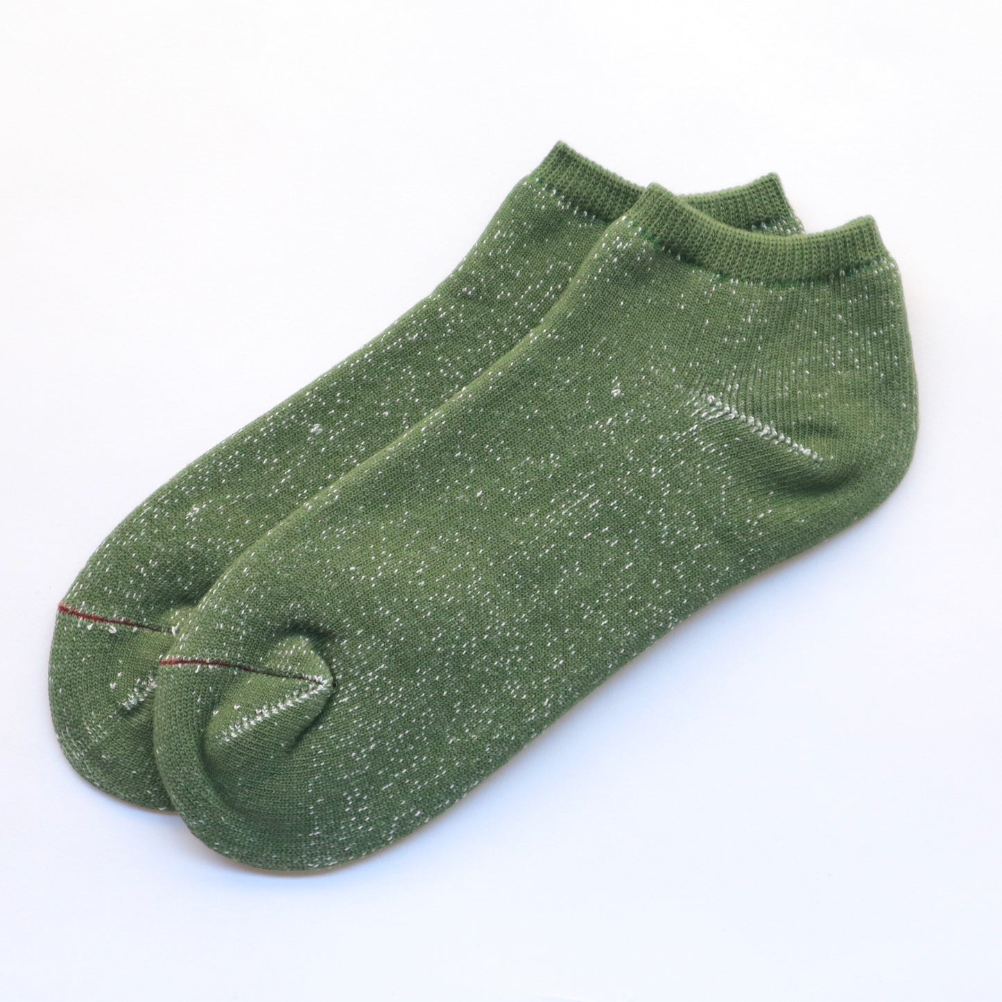 SUNNYSIDERS_ROTOTO_R1024 WASHI PILE SHORT SOCKS Olive Green_Socks