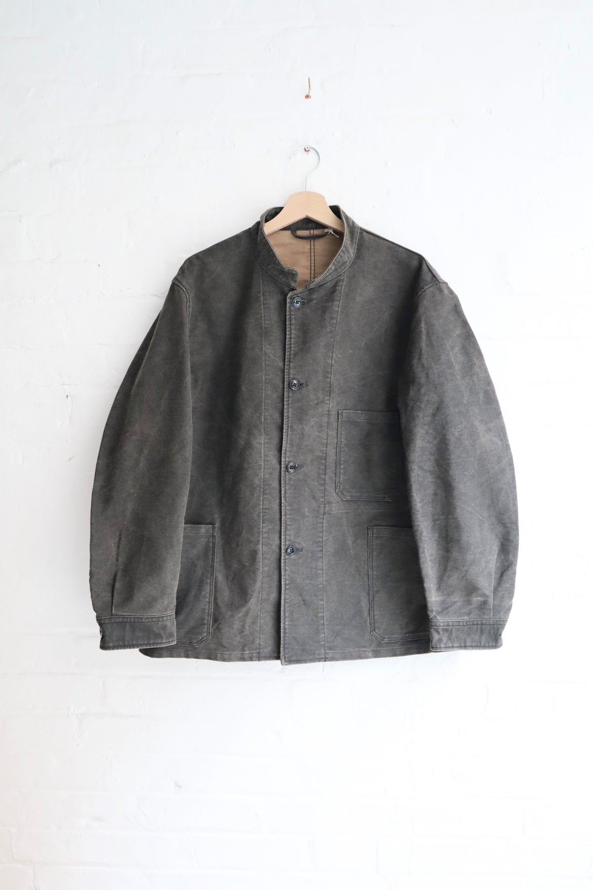 *A Vontade - Stand Collar Work Jacket, Sumi