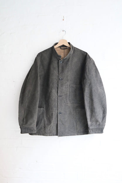 *A Vontade - Stand Collar Work Jacket, Sumi