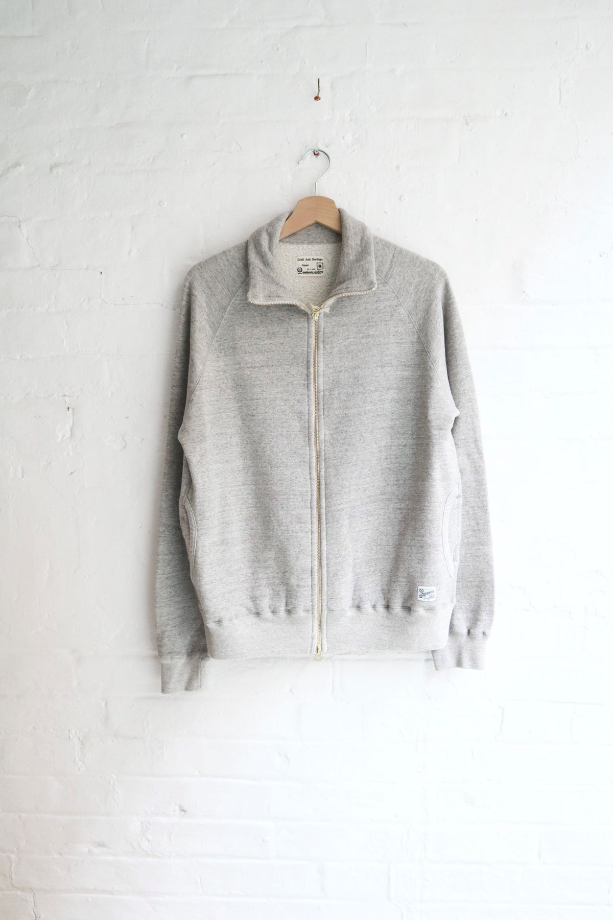 Kepani - Zip Through Track Jacket, Light Grey