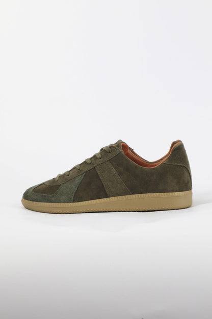 Reproduction of Found - German Military Trainer 1700S, Olive Suede
