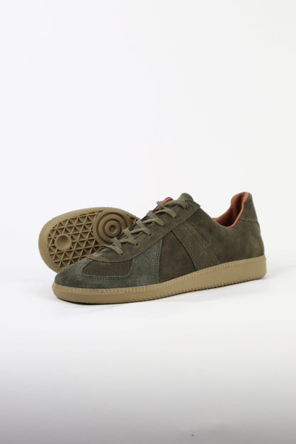 Reproduction of Found - German Military Trainer 1700S, Olive Suede