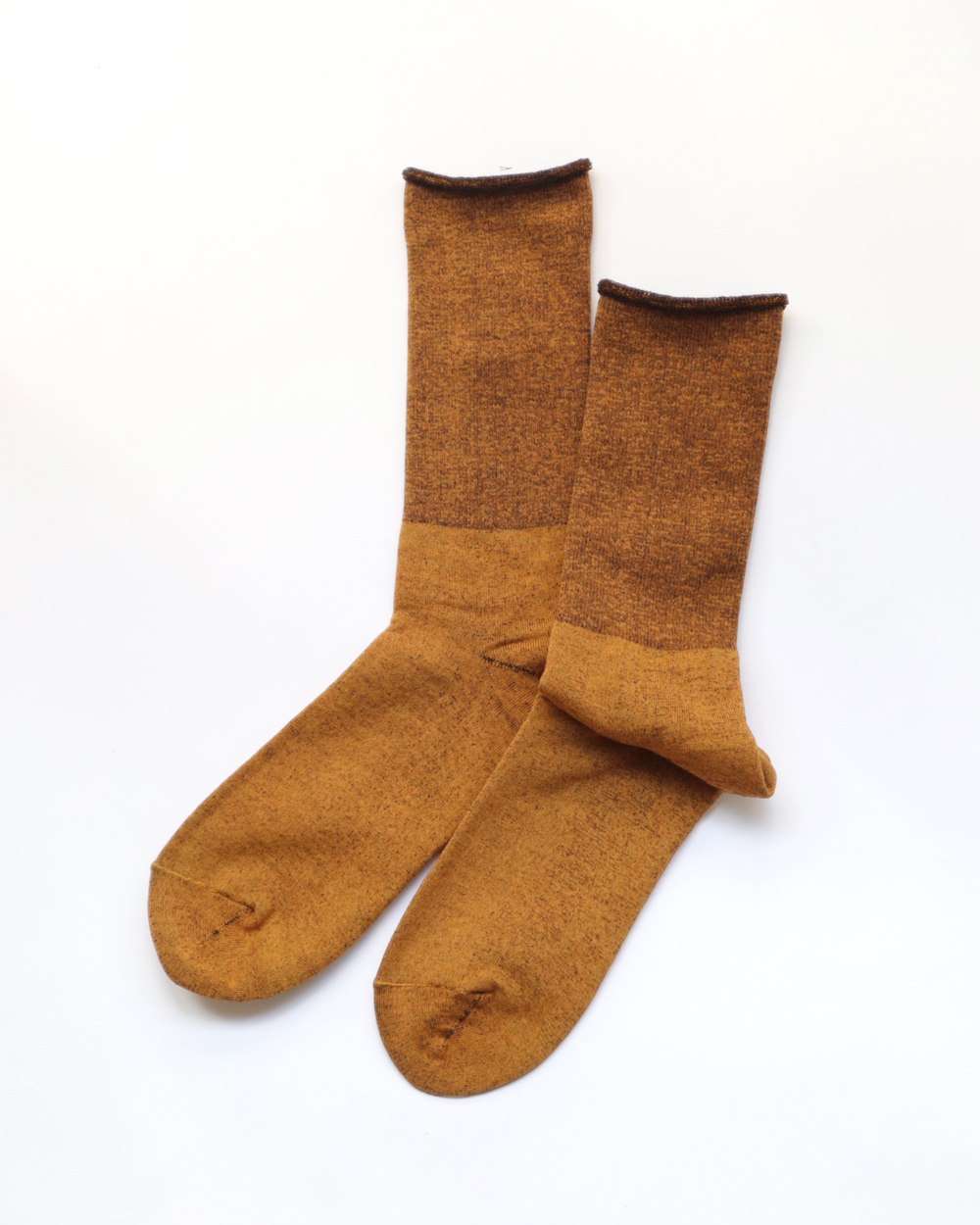 Rototo - City Socks, Yellow / Brown