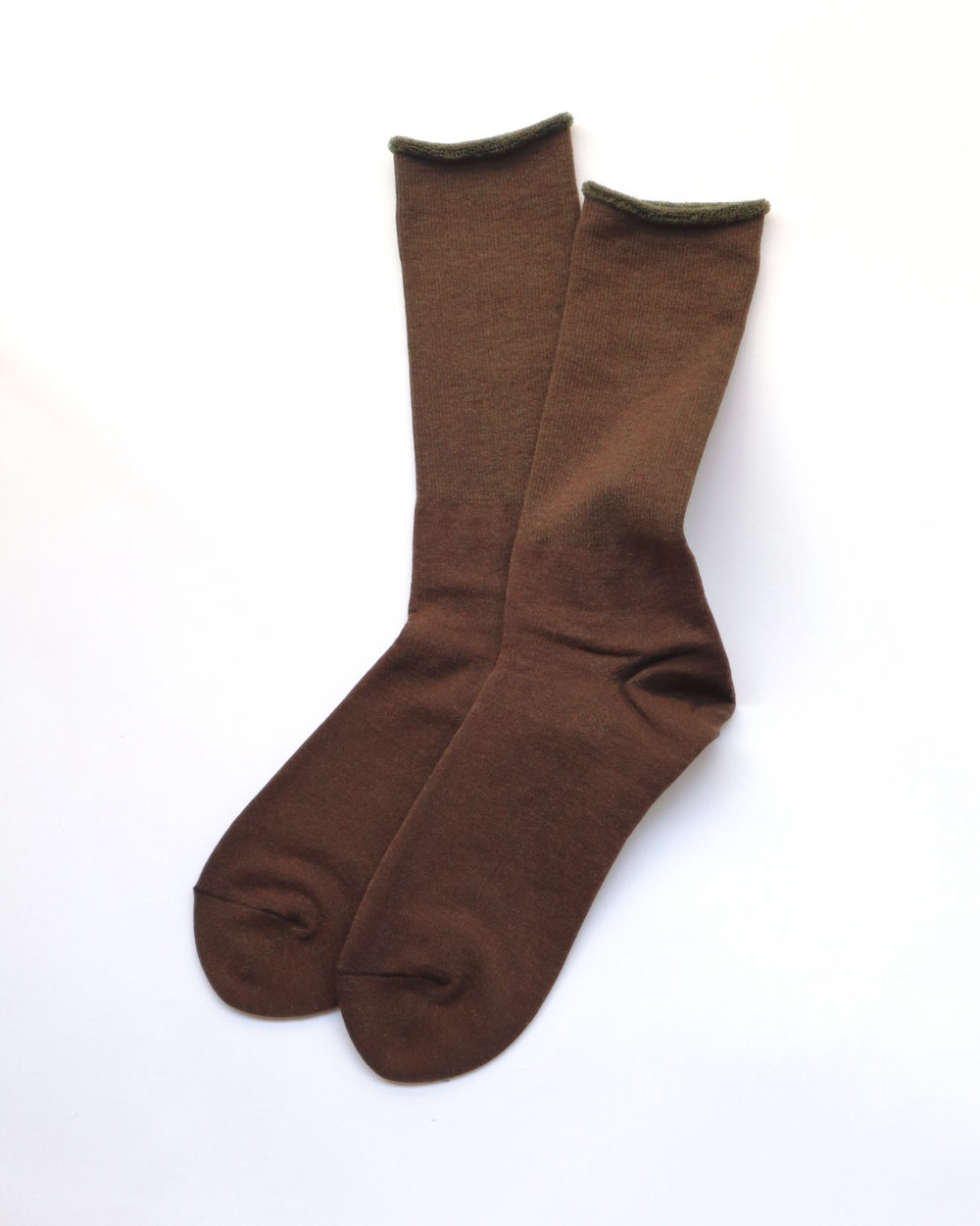 Rototo - City Socks, Brown / Olive