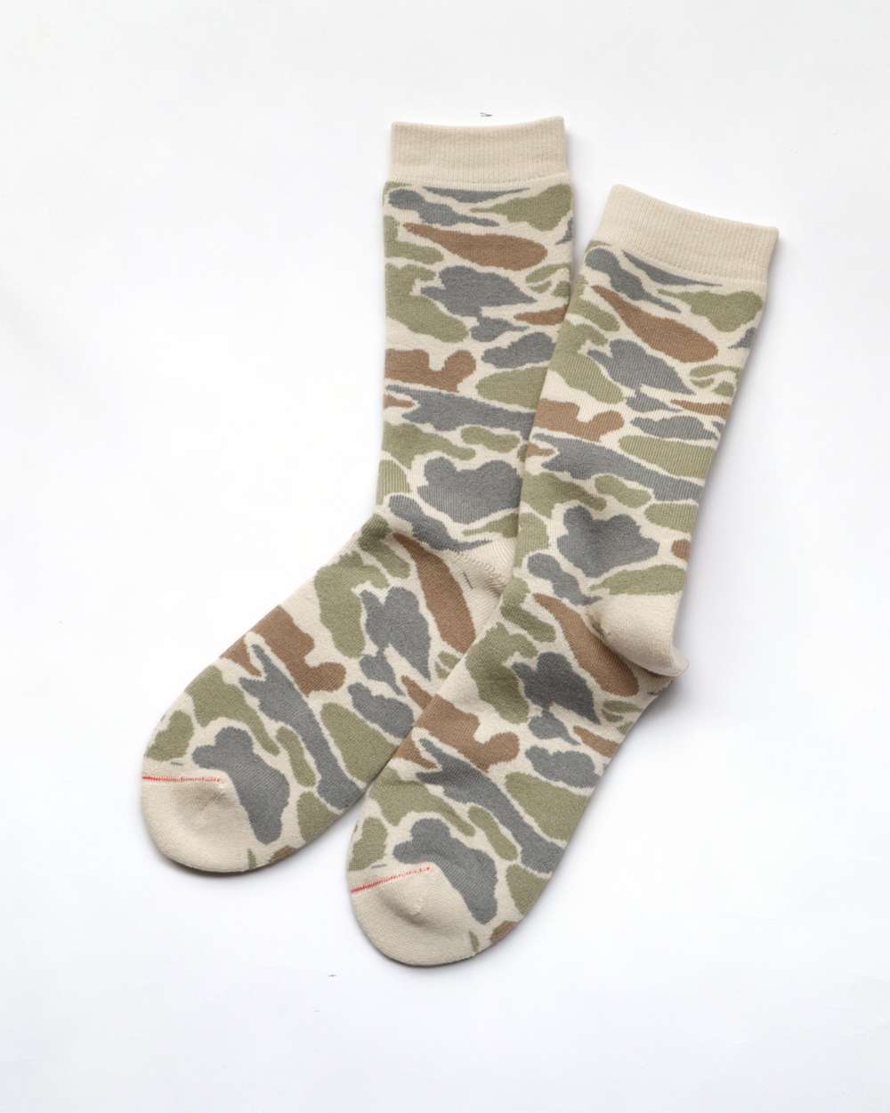 Rototo - Pile Camo Crew Socks, Pastel