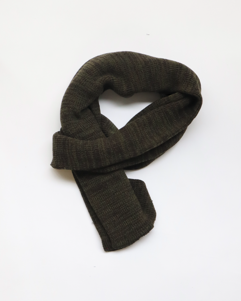 R1104 RoToTo SOCK STOLE SCARVES - Olive/Charcoal