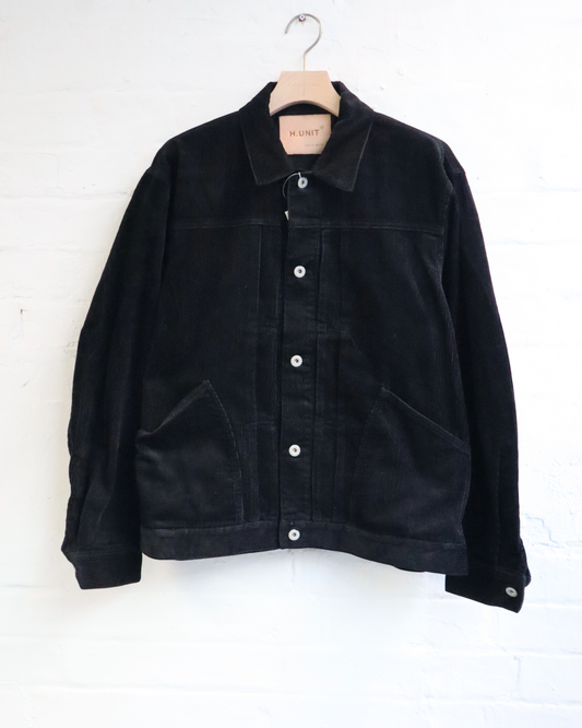 Corduroy work jacket [H-JK031] - Black