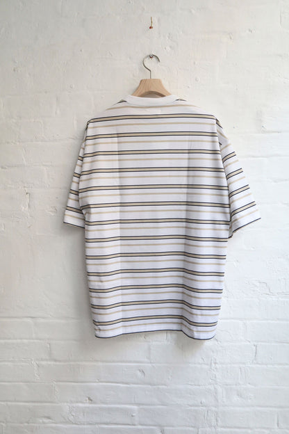 Sunnysiders - Oversized Multiborder T-Shirt, Mocha