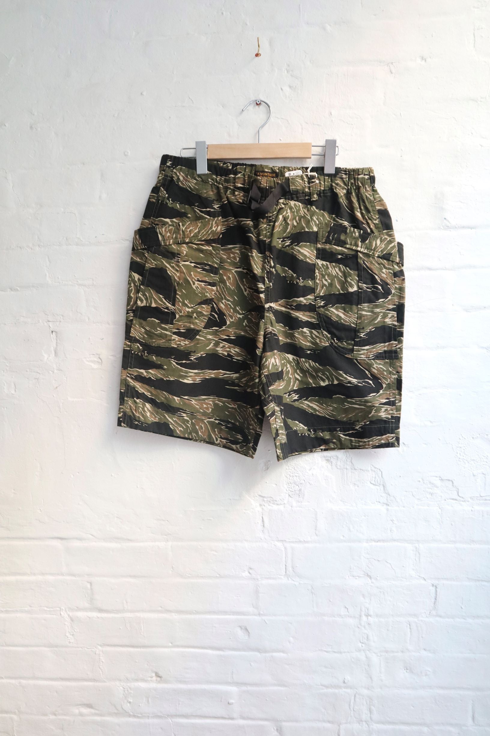 A VONTADE | *A Vontade - Fatigue Shorts, Tiger Camo