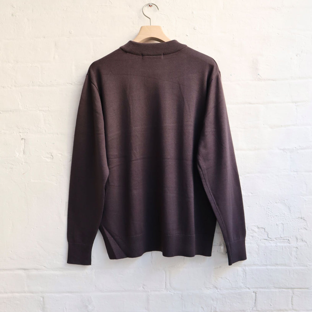 SUNNYSIDERS_FUJITO_C/N Knit Sweater [WF1-K30] Charcoal_knitwear