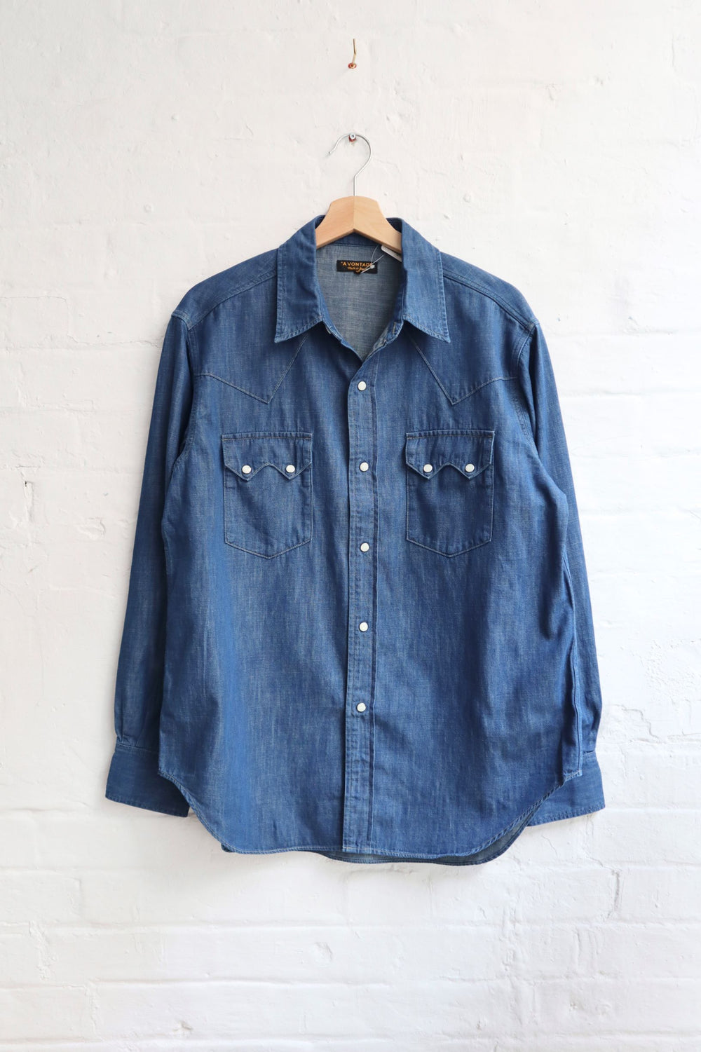 *A Vontade - Lax Western Shirts, Fade Blue