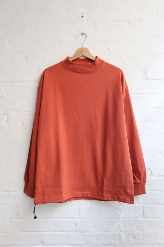 *A Vontade - Mock Neck LS, Sunburn Red