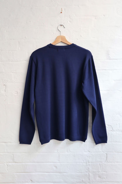 Fujito - L/S Knit T-Shirt, Midnight Blue