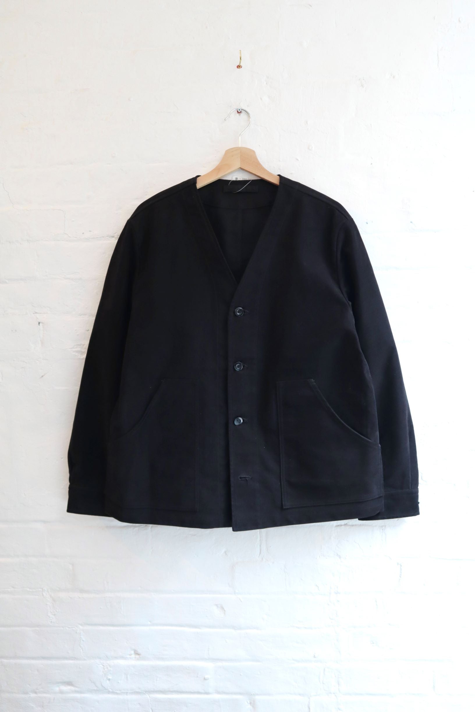 SUNNYSIDERS_*A VONTADE_*A Vontade - V-Neck Engineer Jacket, Black_Coats & Jackets