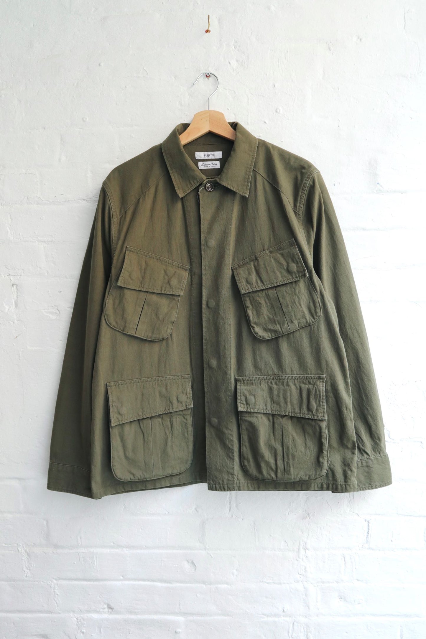 
                  
                    SUNNYSIDERS_FUJITO_Fujito - Jungle Fatigue Jacket, Olive (Exclusive Fabric)_Jackets
                  
                